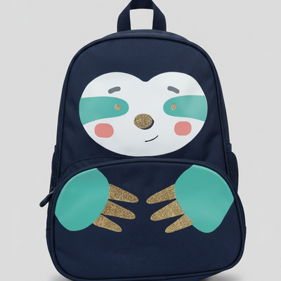 Little Sloth Hug Blue Backpack