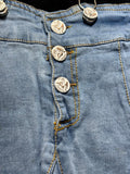 Load image into Gallery viewer, Denim Pinafore Dress Set